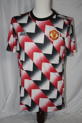 #ad ADIDAS S Manchester United Soccer Kit Shirt Argyle Diamonds 01 22 $10.00