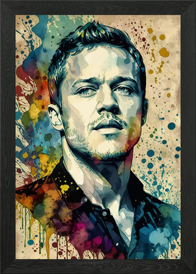 Dan Reynolds Aquarell gerahmtes Wandbild Poster Leinwanddruck Bild