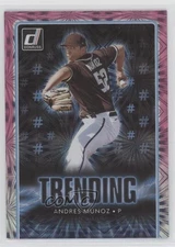2021 Panini Donruss Trending Pink Fireworks Andres Munoz #TR11 0c3e