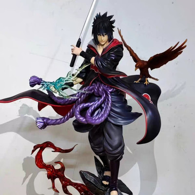 Naruto Uchiha Sasuke 24CM PVC Action Figure Anime Statue Desk Collectible Toy