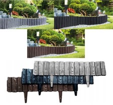 Flexible Garden Edging for Flower Beds, Lawn, Patio & Pavement, Wood Effect 2.3m