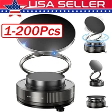 360° Vacuum Magnetic Phone Holder Suction Cup Car Mount with Foldable Stand Lot