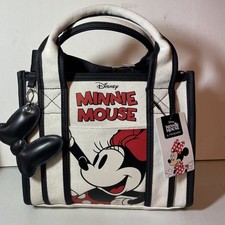 DISNEY MINNIE MOUSE CREAM CANVAS SATCHEL HANDBAG SHOULDER BAG PRIMARK BNWT