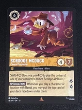 Lorcana Whispers in the Well Scrooge McDuck-Cavern Prospector 18/204 NM Rare
