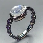 New Arrived Natural Moonstone Ring 925 Sterling Silver Size 7 /R466630