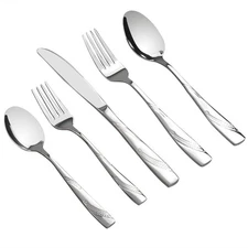 40-Piece Stainless Steel Flatware Set Service for 8 Kitchen Dining Cutlery