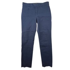 Banana Republic Sloan Navy Blue Pants Women Size 4 Flat Front Career office