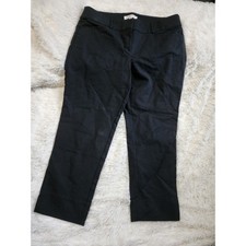 Loft Marisa The Riviera Pant Straight Leg Black Dress Pants Size 10 Petite