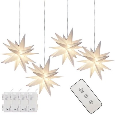 Leejec 9.4 Moravian Star Outdoor Light with Remote Control, Christmas Decorat...
