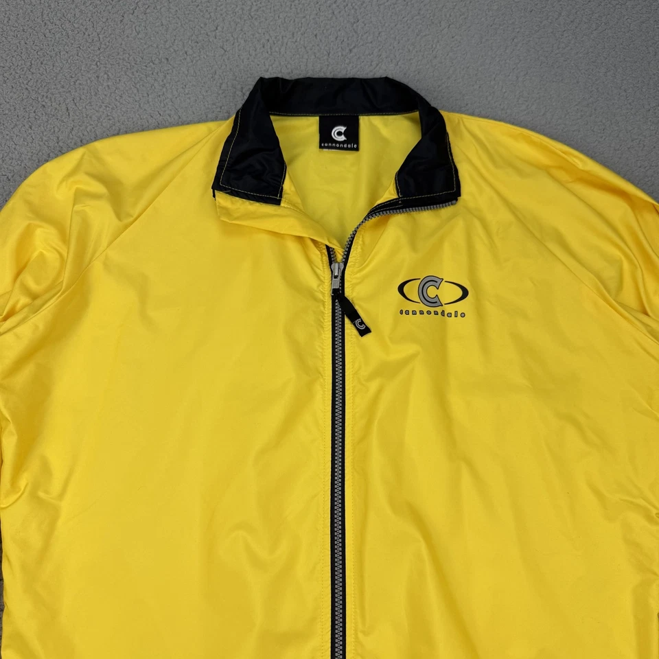 Chaqueta de Ciclismo Vintage Cannondale Amarilla Grande Hecha en EE. UU. Cortavientos Bicicleta Retro Foto 3 de 4