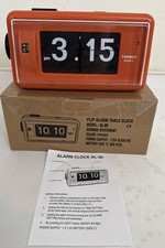Twemco Alarm Clock AL-30 Classic Retro Flip-Color Orange Battery C 1.5V-New-US