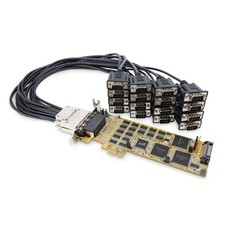 StarTech.com 16-Port Low-Profile Serial Card - RS232 - PCI Express - TAA, PCIe,