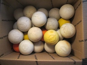 Lot of (24) Used Lacrosse Balls with Defects #1