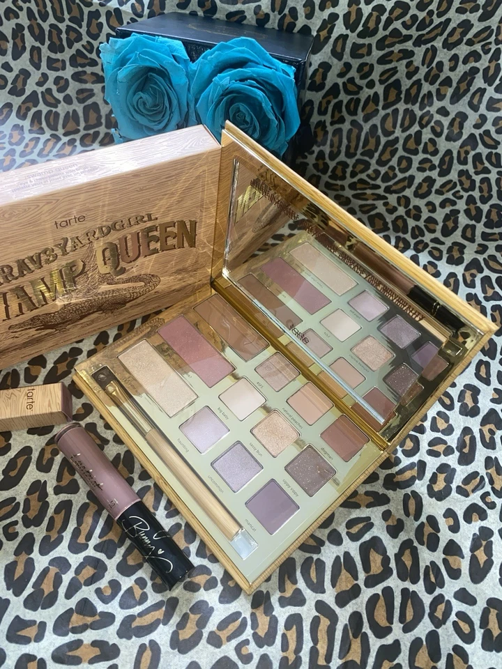 Tarte Graveyard Girl SWAMP QUEEN Eyeshadow Palette & Lip Paint TOAST Set NIB - Image 2 of 4