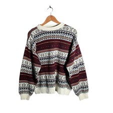 Taylor Butler Jumper Men's Size L Multicoloured Fair Isle Knitwear