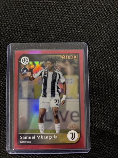 2024-25 Topps Merlin UEFA Samuel Mbangula Rookie Red IMAGE VARIATION /5 🔥🔥
