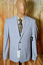 NWT Express Men Wrinkle Resistance Slim Fit 2 Button Sports Coat Sz 40R