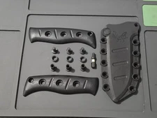 G10 Grips / scales & Sheath For Benchmade Fixed Adamas 375 *No Knife*