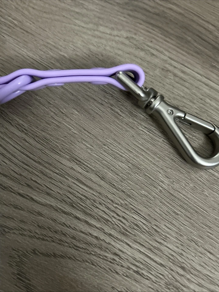 Регулируемый поводок для собаки - сиреневый - стандартный - отлично подходит для собак до 80 фунтов - Изображение 3 из 4
