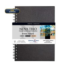Stillman  Birn Nova Series Trio Wirebound Sketchbook 7x10 150gsm Beige Grey