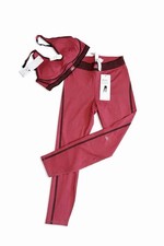 ALO Women's Activewear Set Sports Bra  Leggings Pink Size S