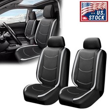 2x Car Seat Covers Front Full Set Leather Cushion Protector Left Right For Kia