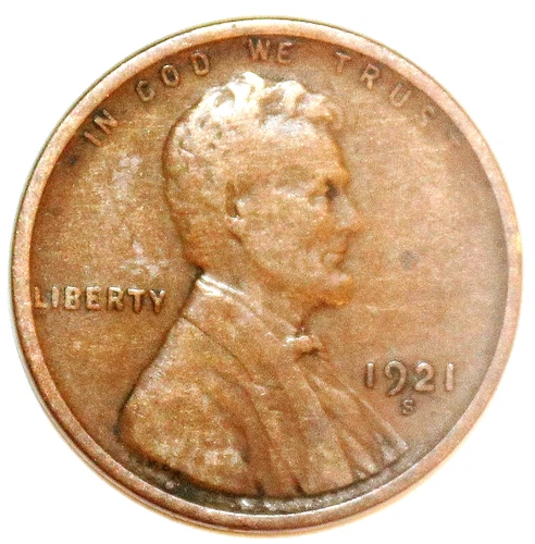 👉1921-S Lincoln Wheat Cent - Very Fine - #5181C8 - FREE SHIPPING