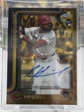 2025 Topps Gilded Collection - Chrome Gold Autographs Rece Hinds #CGA-RHI /99