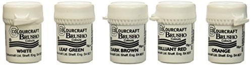 Brusho by Colourcraft BRU85001 Crystal Colour Assorted Pack of 24 Colours, 15 