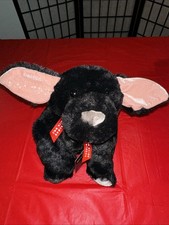 Two Blind Brothers Plush Stuffed Animal Dog Puppy Black Floppy 14 in Braille