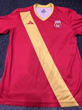 Rare Pirma Monarcas Morelia Red Yellow Futbol Soccer Jersey Size Large #23