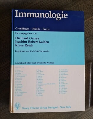 IMMUNOLOGIE, Grundlagen - Klinik - Praxis, ISBN:3135348032, Thieme, Gemsa,Kalden - Bild 1 von 4