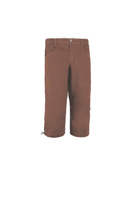 E9 Fuoco Flax 3/4 Pant Lightweight 3/4 Length Climbing Pants For Men Cocoa