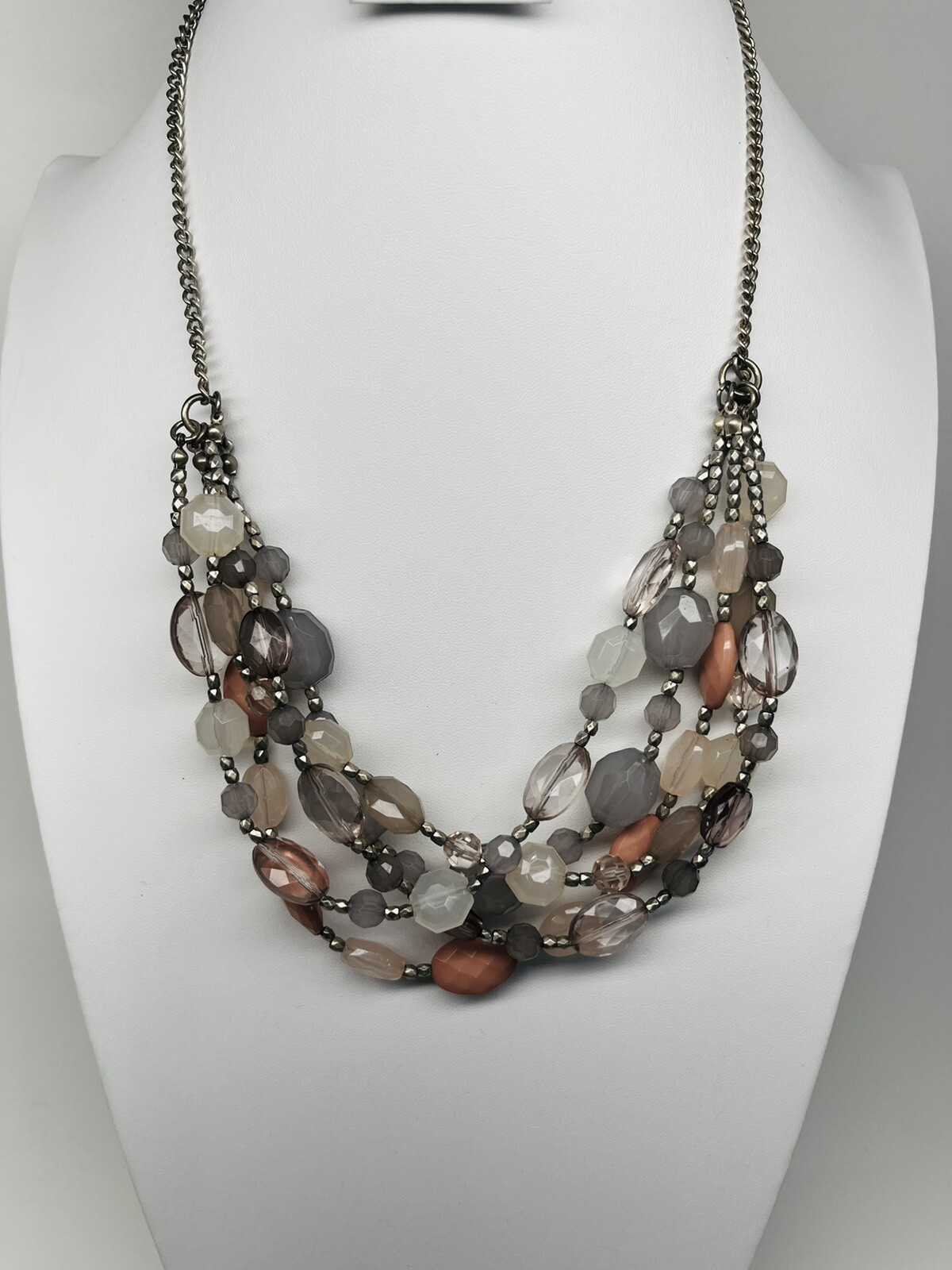 Multi strand beaded statement multicolor collar n… - image 6