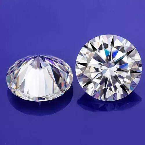 2 Pcs Lab-Grown CVD Diamond 8.50 mm Round D, Clarity FL Certified Loose Diamond