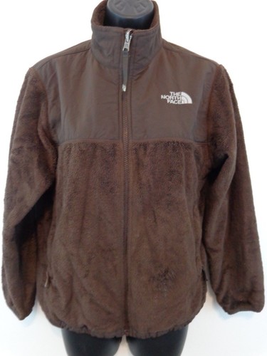 THE NORTH FACE Girl Denali Fleece Jacket Sz Large Brown