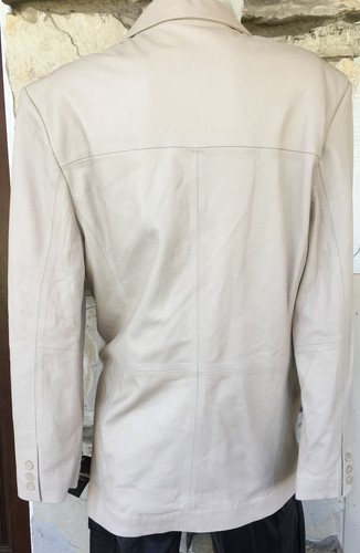 New Leather Jacket - Soft Lamb Skin - 3/4 Length Trench Coat Multi Color & Size - Picture 6 of 12