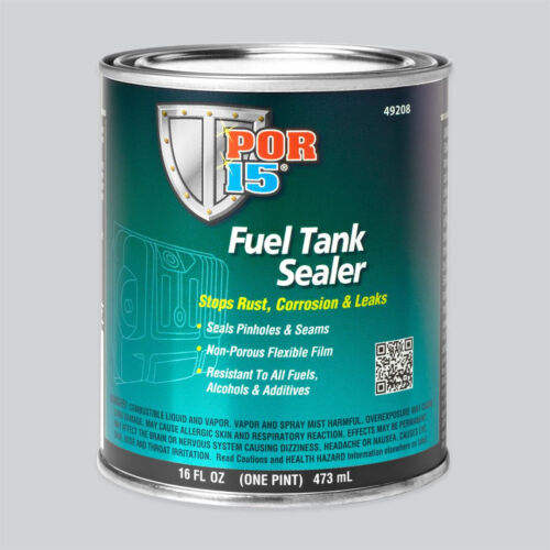 POR-15 49208 Fuel Tank Liner Stops Rust Corrosion And Seals Pinhole Leaks 16 Oz