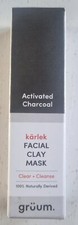 Image of Gruum Facial Clay Mask Activated Charcoal 20g