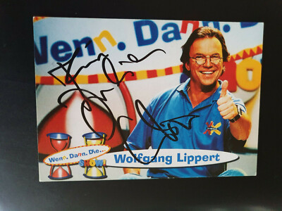 Wolfgang Lippert, selten original signierte Autogrammkarte Autogramm