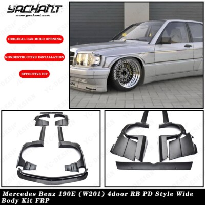 WDB-201-190E-20外装-フロントフエンダー販売 Mercedes-Benz 190E (W201) 4door FRP Wide Body Kit For RB-PD-Style