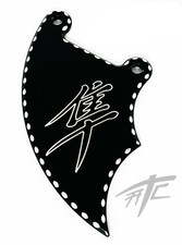 HAYABUSA BLACK CONTRAST CUT RIGHT FRONT BRAKE CALIPER COVER 2007 SUZUKI HAYABUSA