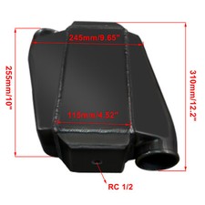 Aluminum Liquid Water To Air Intercooler 10x 11 Universal