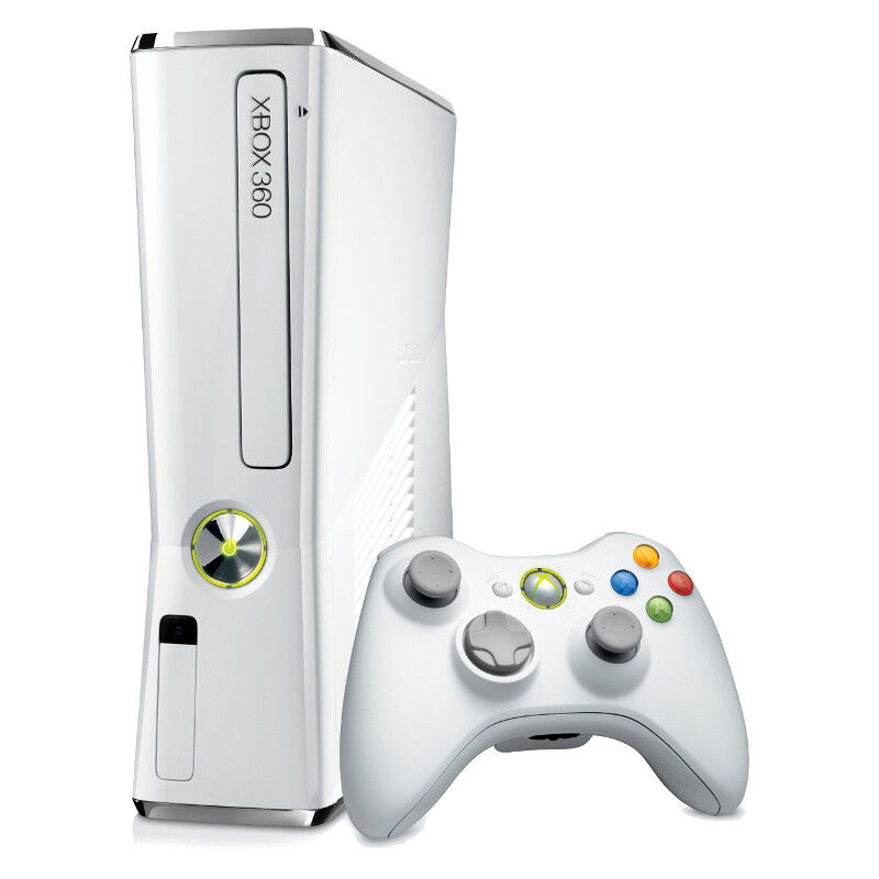 XBOX 360 Slim 4GB Branco  Zilion Games e Acessórios