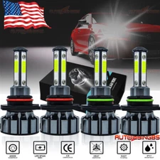 9005+9006 LED Combo COB LED Headlight Kit 360000LM Light Bulbs Hi/Low Beam 6000K
