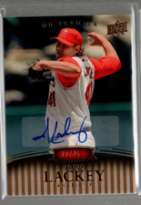 2008 Upper Deck Premier Autograph Parallel #160 John Lackey Auto /25