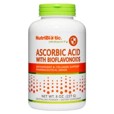 NutriBiotic Ascorbic Acid with Bioflavonoids 100%pharmaceutical grade Vitamin C 