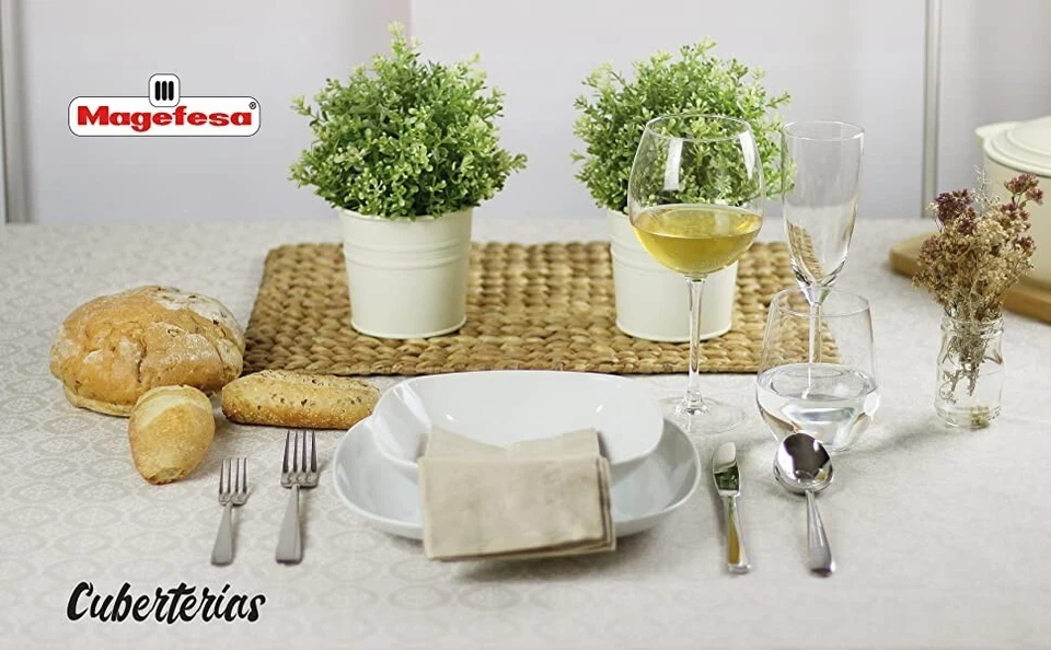 Juego de cubiertos acero inoxidable, Brillo duradero, magefesa 24 piezas - Imagen 2 de 2