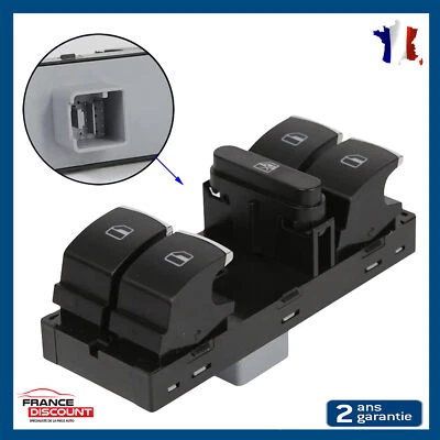 Bouton Commande de Lève-Vitre Electrique prévu pour VW TIGUAN TOURAN PASSAT CC - Photo 1/4