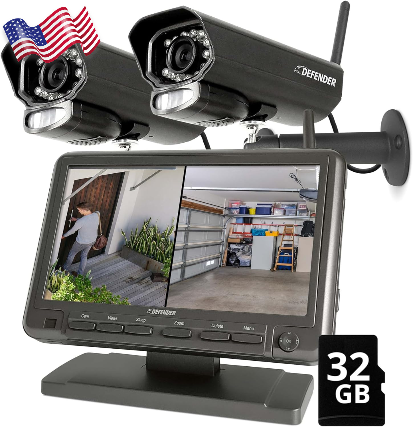 Defender PhoenixM2 Security System Indoor and Outdoor Wireless Security System
